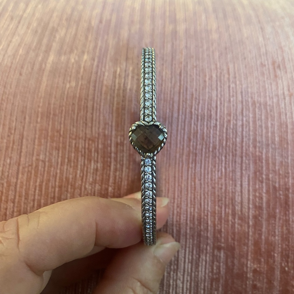 Judith Ripka Silver Heart Bangle